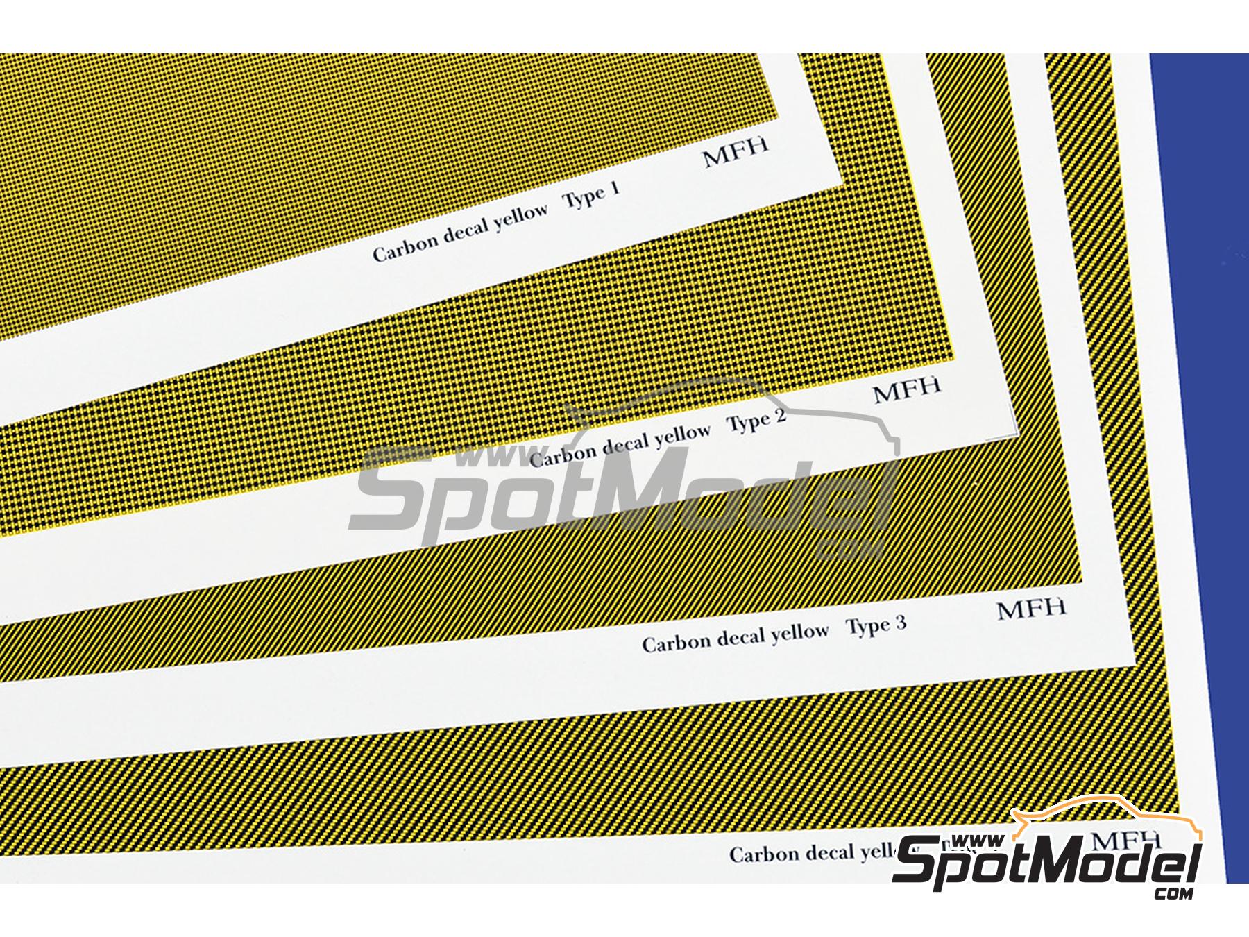 Model Factory Hiro P1092: Kevlar fiber decal 1/24 scale